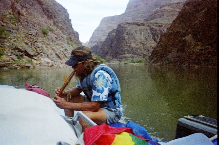 Jared (Guide) Playing Flute